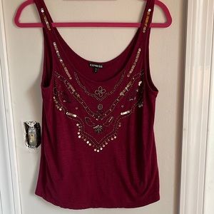 Express Sequin Tank Top